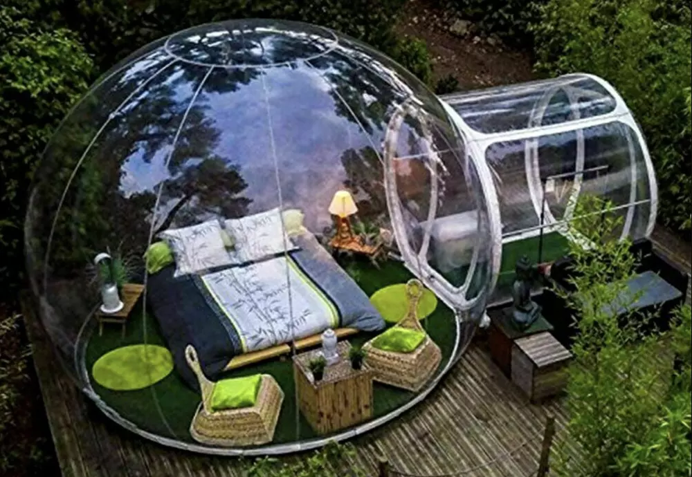 bubble tent picnic